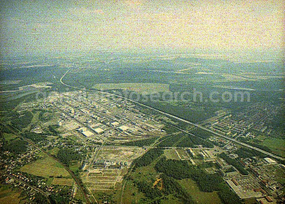 Schwarzheide / Brandenburg from above - Werksgelände der BASF AG in Schwarzheide