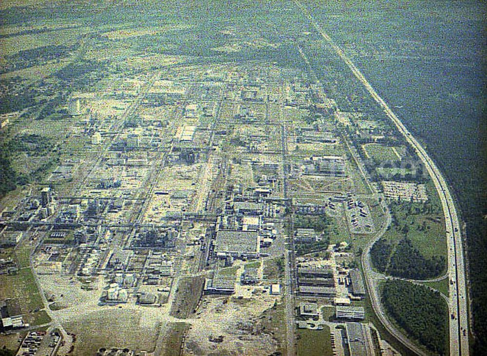 Schwarzheide / Brandenburg from above - Werksgelände der BASF AG in Schwarzheide