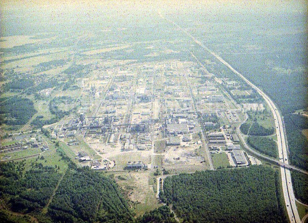 Aerial image Schwarzheide / Brandenburg - Werksgelände der BASF AG in Schwarzheide