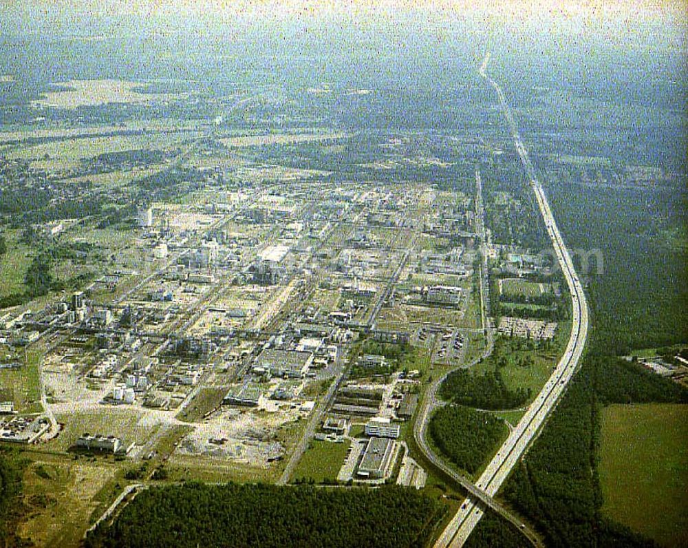 Aerial photograph Schwarzheide / Brandenburg - Werksgelände der BASF AG in Schwarzheide