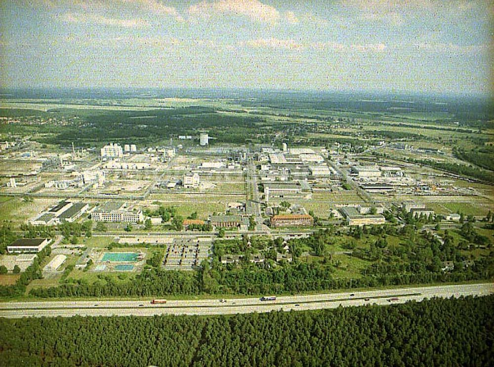 Aerial photograph Schwarzheide / Brandenburg - Werksgelände der BASF AG in Schwarzheide