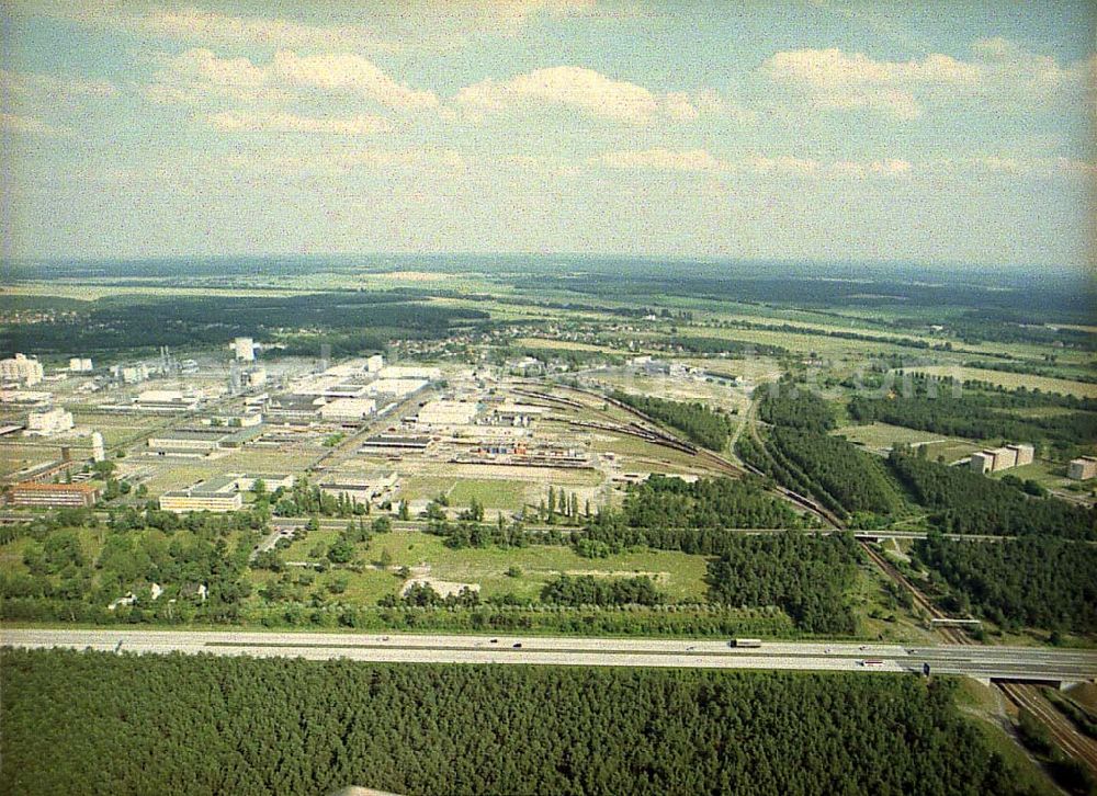 Schwarzheide / Brandenburg from above - Werksgelände der BASF AG in Schwarzheide