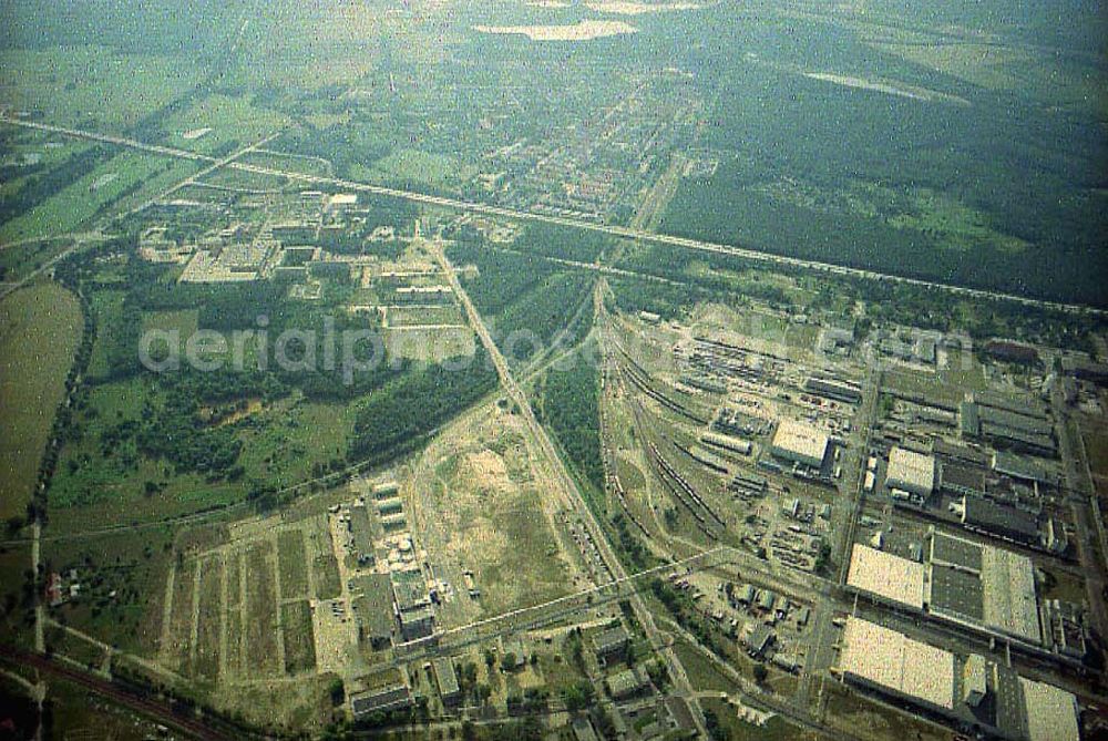 Schwarzheide / Brandenburg from above - Werksgelände der BASF - Schwarzheide