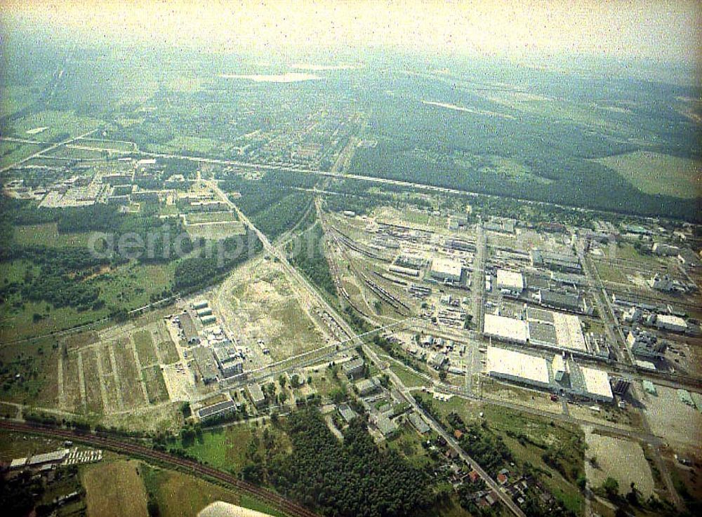 Aerial photograph Schwarzheide / Brandenburg - Werksgelände der BASF - Schwarzheide