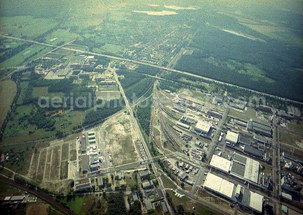 Schwarzheide / Brandenburg from above - Werksgelände der BASF - Schwarzheide