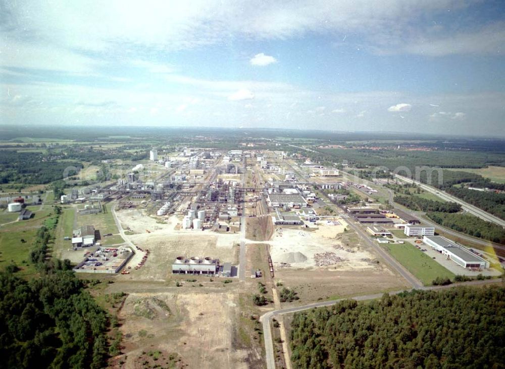 Aerial photograph Schwarzheide / BRB - Werksgelände der BASF - Schwarzheide mit Erweiterungsbaustelle.