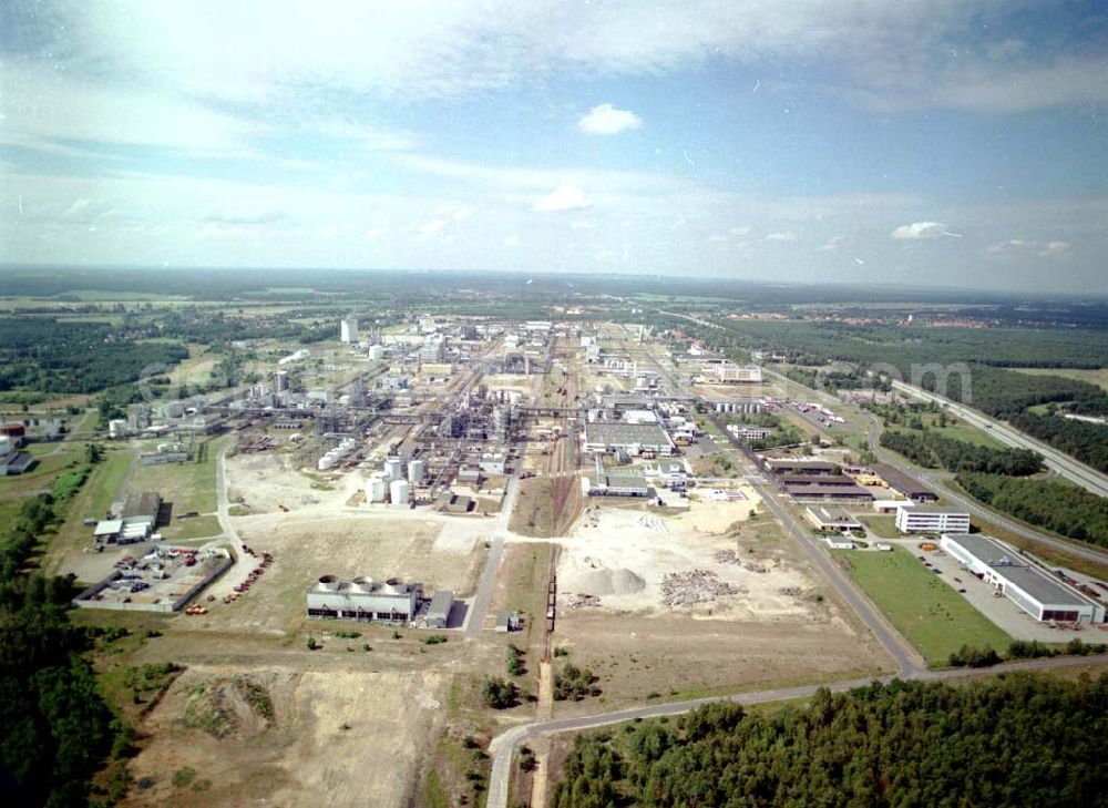 Schwarzheide / BRB from above - Werksgelände der BASF - Schwarzheide mit Erweiterungsbaustelle.