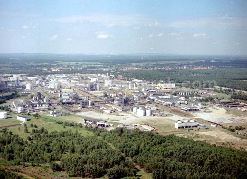 Schwarzheide / BRB from above - Werksgelände der BASF - Schwarzheide mit Erweiterungsbaustelle.