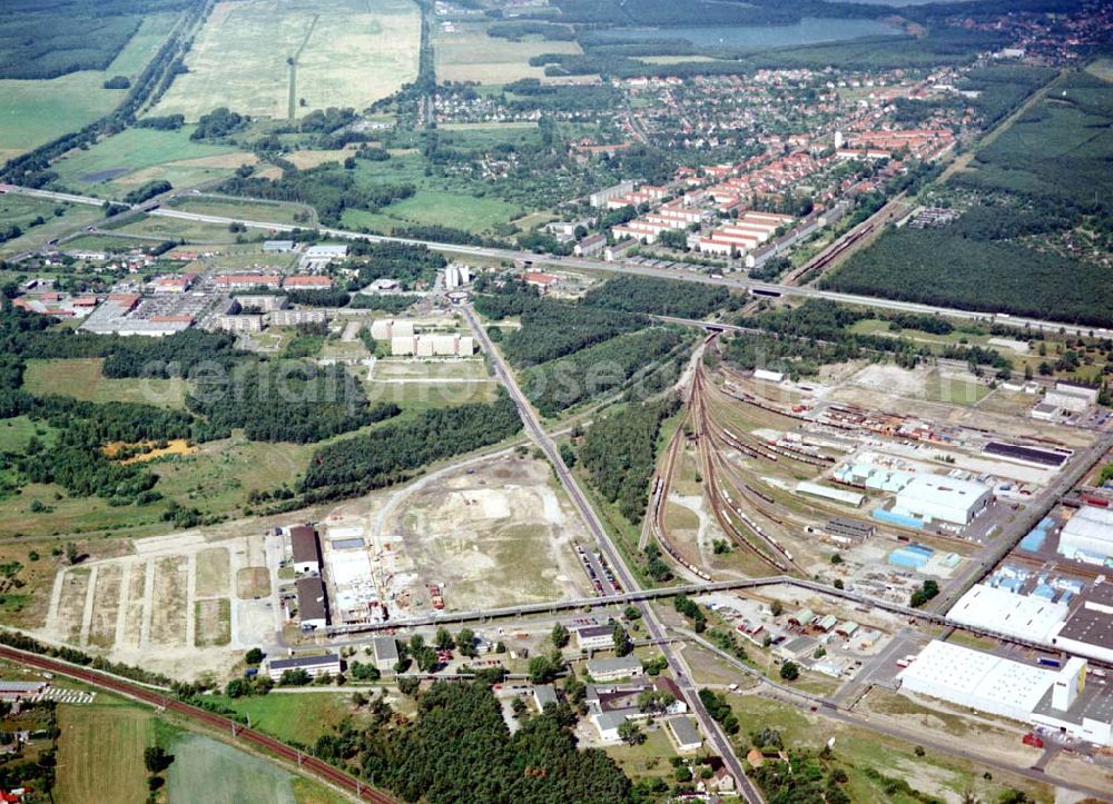 Schwarzheide / BRB from above - Werksgelände der BASF - Schwarzheide mit Erweiterungsbaustelle.