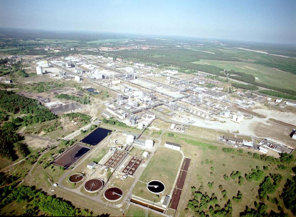 Aerial photograph Schwarzheide / Brandenburg - Werksgelände der BASF Schwarzheide GmbH.