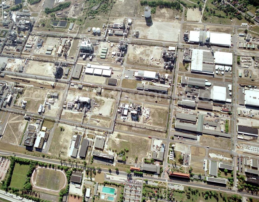 Aerial photograph Schwarzheide / Brandenburg - Werksgelände der BASF Schwarzheide GmbH.