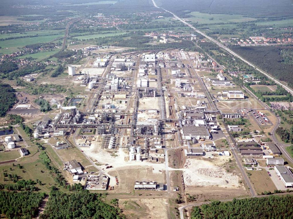 Schwarzheide / Brandenburg from above - Werksgelände der BASF Schwarzheide GmbH.