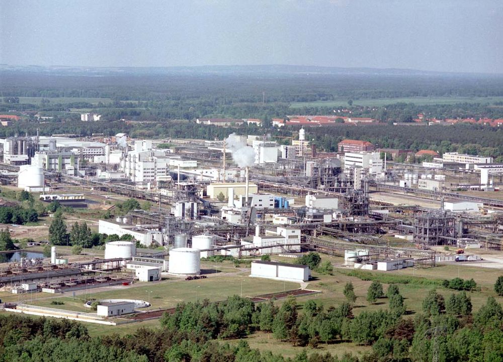 Aerial image Schwarzheide / Brandenburg - Werksgelände der BASF Schwarzheide GmbH.