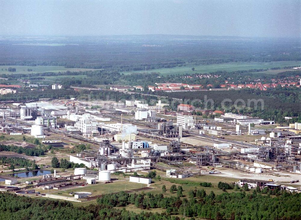 Schwarzheide / Brandenburg from above - Werksgelände der BASF Schwarzheide GmbH.