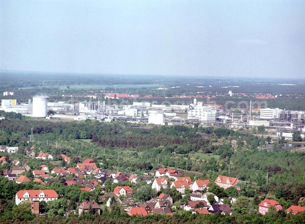 Aerial image Schwarzheide / Brandenburg - Werksgelände der BASF Schwarzheide GmbH.