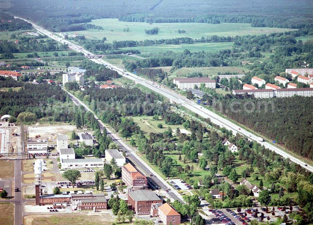 Aerial photograph Schwarzheide / Brandenburg - Werksgelände der BASF Schwarzheide GmbH.