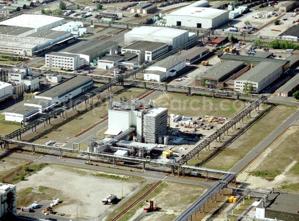 Schwarzheide / BRB from the bird's eye view: Werksgelände der BASF Schwarzheide GmbH.