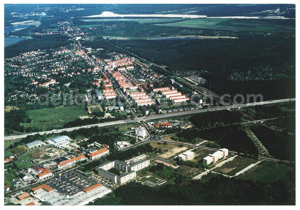 Aerial photograph Schwarzheide / BRB - Werksgelände der BASF Schwarzheide GmbH.