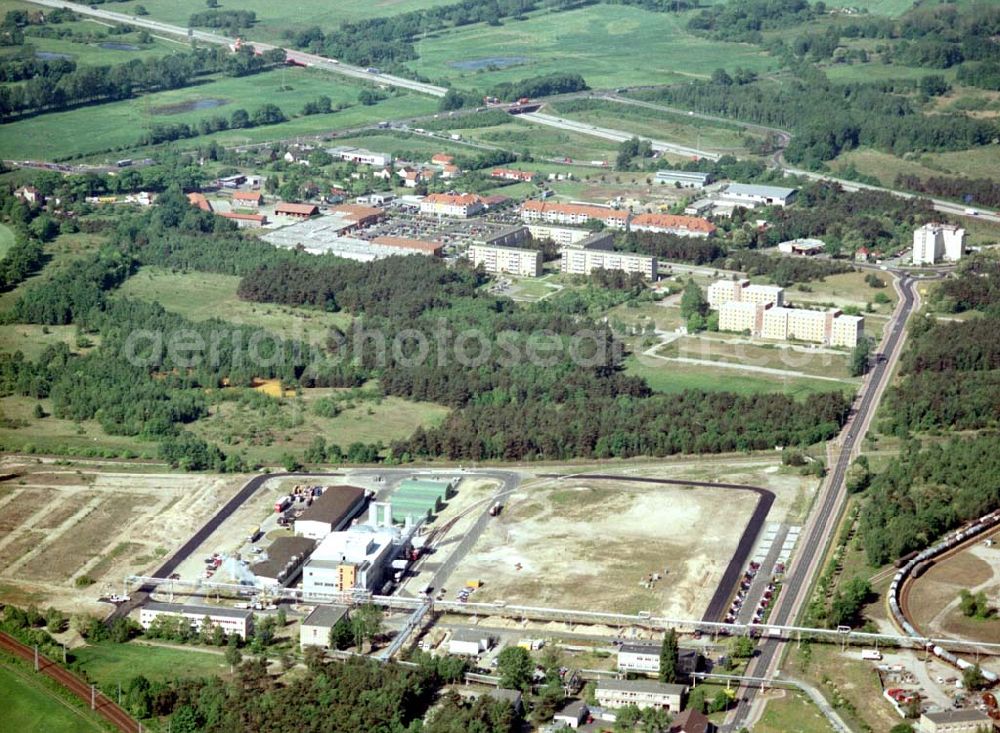 Schwarzheide / BRB from above - Werksgelände der BASF Schwarzheide GmbH.