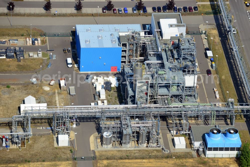 Aerial photograph Schwarzheide - View of factory premises of BASF Schwarzheide GmbH in Brandenburg