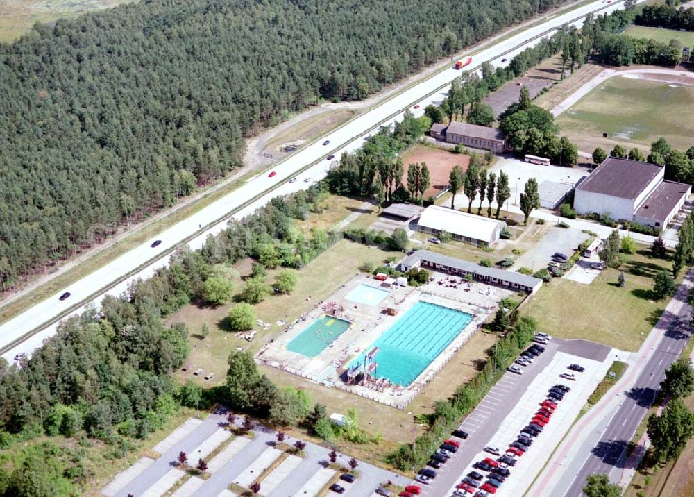 Schwarzheide / BRB from above - Werksgelände der BASF - Schwarzheide mit Werksschwimmbad