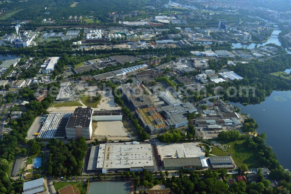 Berlin Spandau from above - View of the BMW factory in the district of Spandau in Berlin