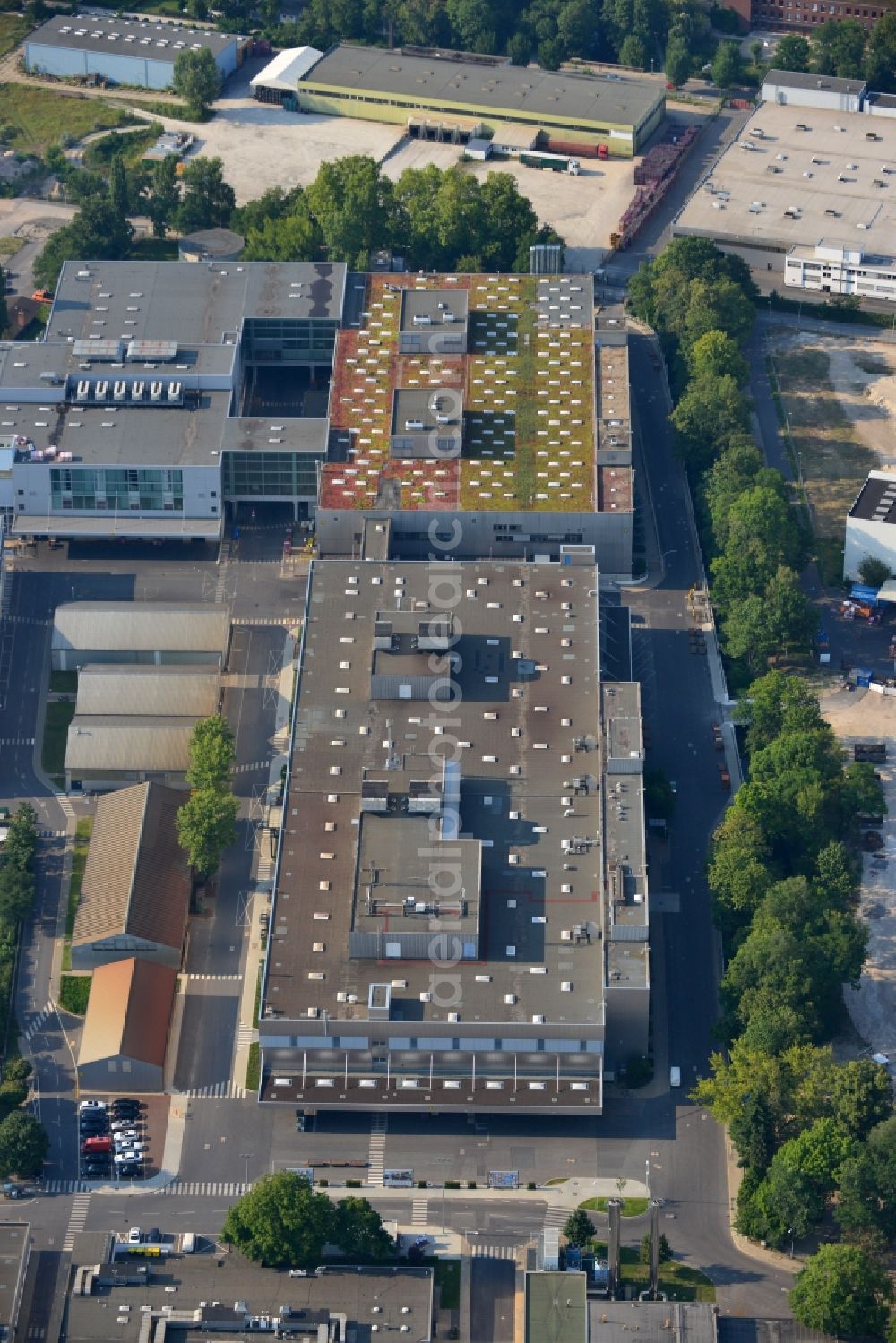 Aerial image Berlin Spandau - View of the BMW factory in the district of Spandau in Berlin