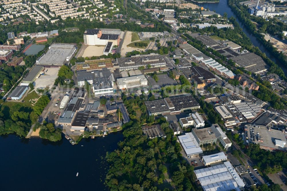 Berlin Spandau from above - View of the BMW factory in the district of Spandau in Berlin