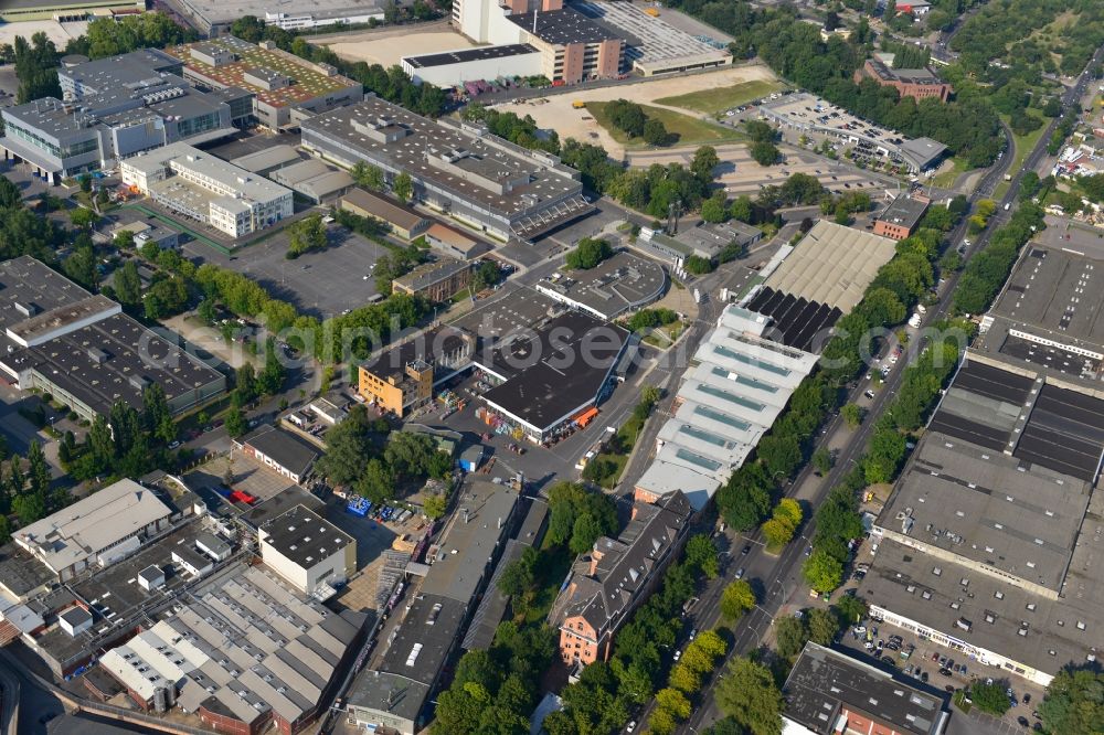 Aerial image Berlin Spandau - View of the BMW factory in the district of Spandau in Berlin