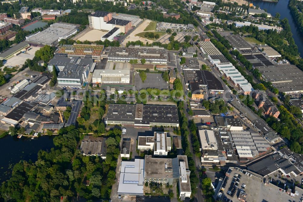 Berlin Spandau from above - View of the BMW factory in the district of Spandau in Berlin