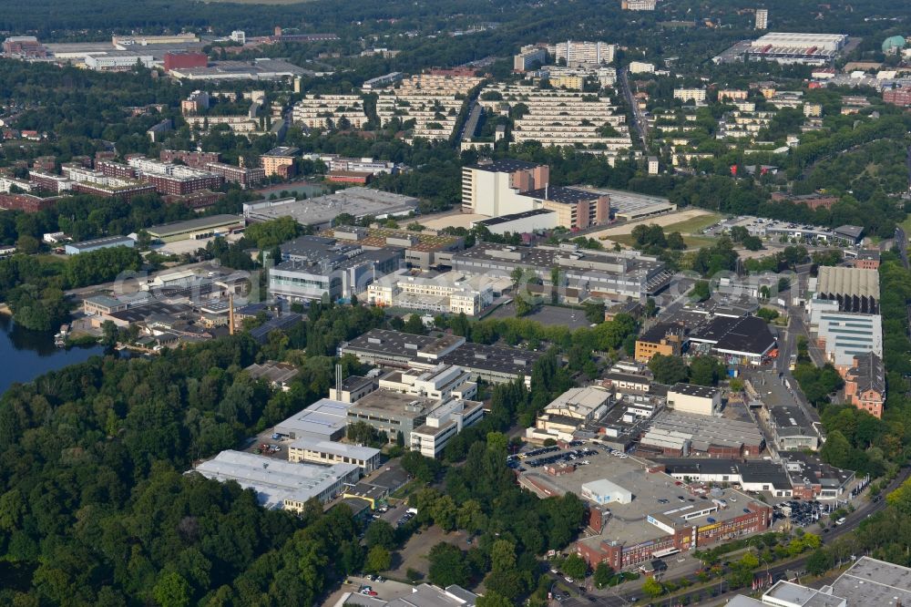 Berlin Spandau from above - View of the BMW factory in the district of Spandau in Berlin