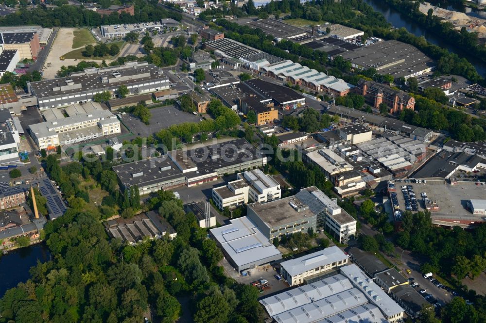 Berlin Spandau from above - View of the BMW factory in the district of Spandau in Berlin