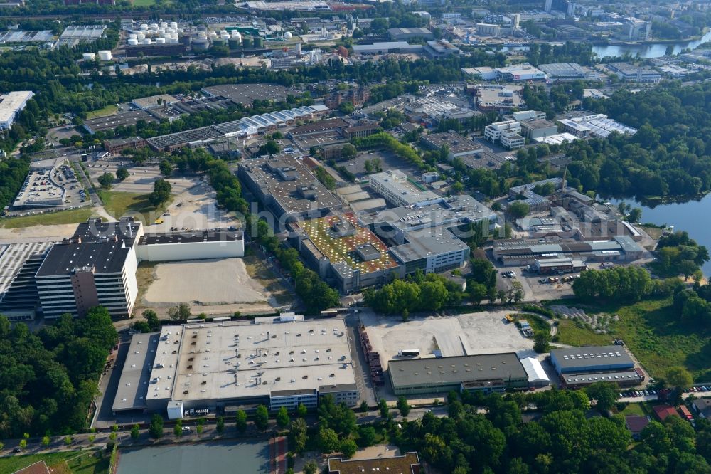 Berlin Spandau from above - View of the BMW factory in the district of Spandau in Berlin