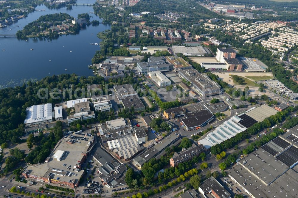 Berlin Spandau from above - View of the BMW factory in the district of Spandau in Berlin