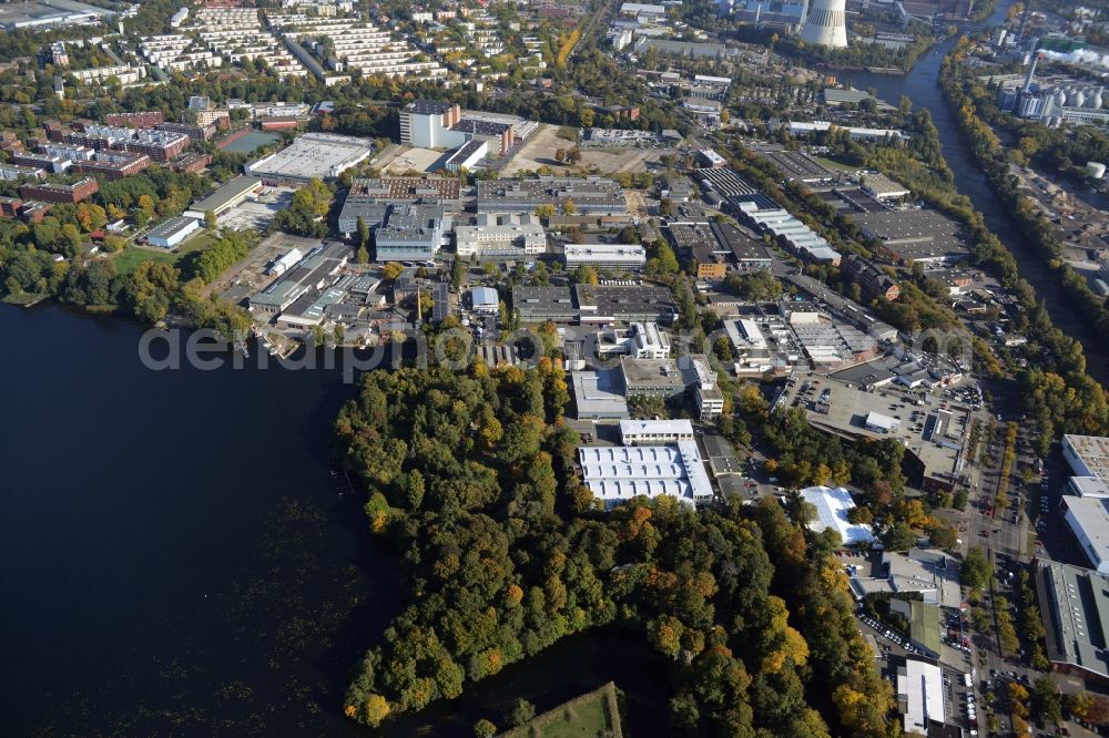 Aerial image Berlin - View of the BMW factory in the district of Spandau in Berlin