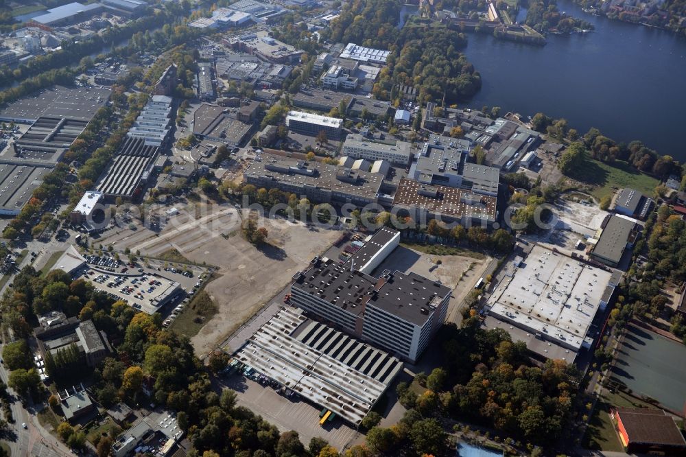 Aerial image Berlin - View of the BMW factory in the district of Spandau in Berlin