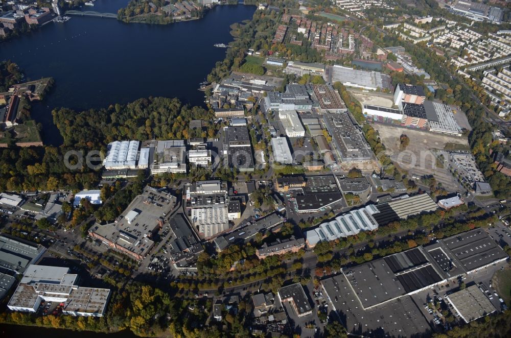 Aerial photograph Berlin - View of the BMW factory in the district of Spandau in Berlin