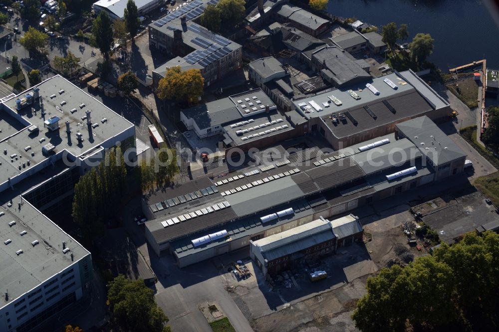 Aerial image Berlin - View of the BMW factory in the district of Spandau in Berlin