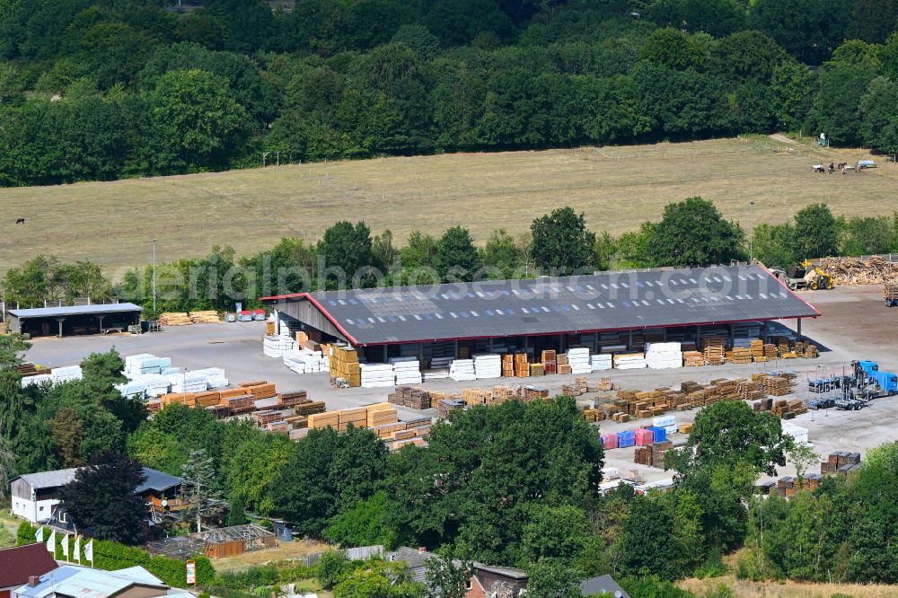 Aerial photograph Daldorf - Building and production halls on the premises Bernd Jorkisch GmbH & Co. KG on street Hoken in Daldorf in the state Schleswig-Holstein, Germany