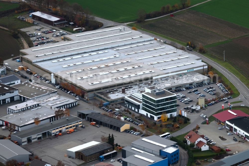 Aerial image Beilngries - Building and production halls on the premises of Buehler GmbH on Eichstaetter Strasse in Beilngries in the state Bavaria, Germany