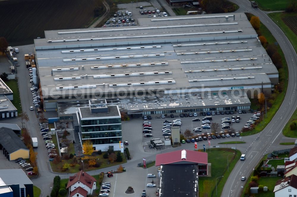 Aerial photograph Beilngries - Building and production halls on the premises of Buehler GmbH on Eichstaetter Strasse in Beilngries in the state Bavaria, Germany