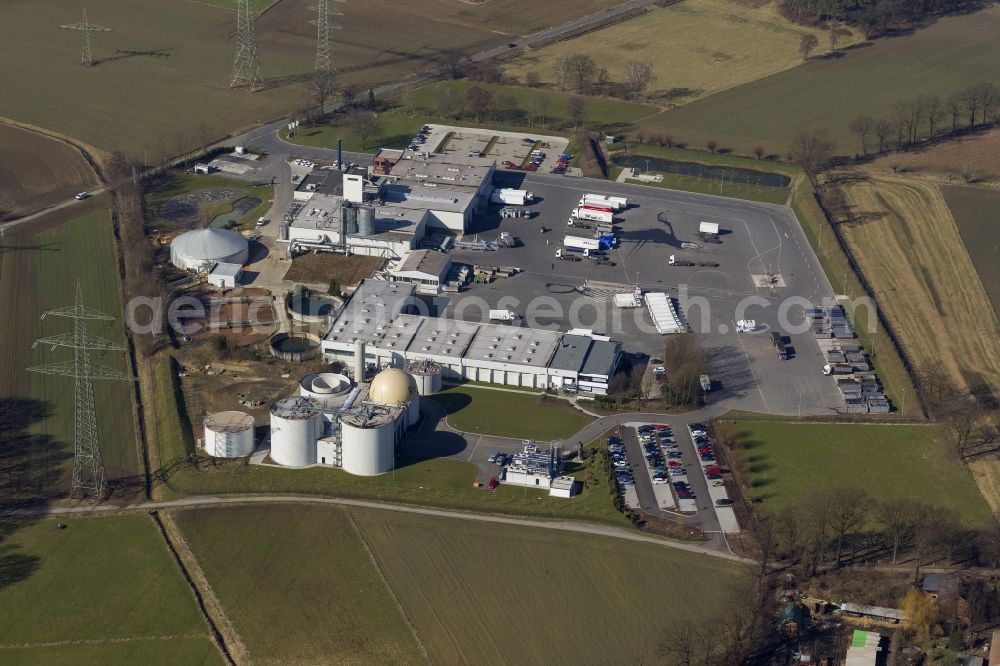 Aerial photograph Marl - Premises of the biodiesel producers Refood GmbH & Co.kg in Marl in the Ruhr area in North Rhine-Westphalia