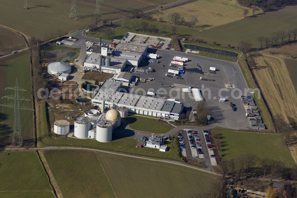 Marl from above - Premises of the biodiesel producers Refood GmbH & Co.kg in Marl in the Ruhr area in North Rhine-Westphalia