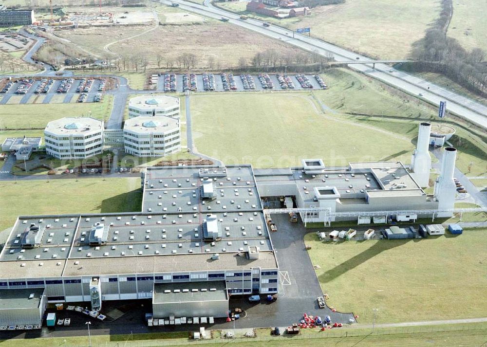 Aerial image Brandenburg-Dahlewitz - Werksgelände der BMW - RR GmbH Geschäftsleitung Bereich Werbung / Öffentlichkeitsarbeit Frau Sparlik Eschenweg 11 15827 DAHLEWITZ Tel.: 033708-60