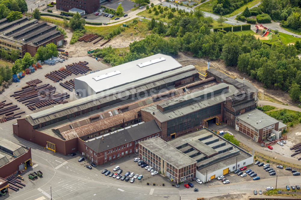 Aerial photograph Bochum - Building and production halls on the premises of Bochumer Verein Verkehrstechnik GmbH on Alleestrasse in the district Innenstadt in Bochum at Ruhrgebiet in the state North Rhine-Westphalia, Germany