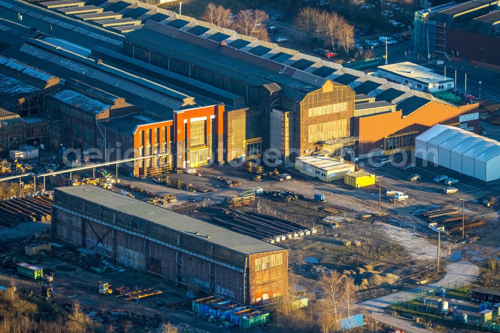 Aerial image Bochum - Building and production halls on the premises of Bochumer Verein Verkehrstechnik GmbH on Alleestrasse in Bochum at Ruhrgebiet in the state North Rhine-Westphalia, Germany