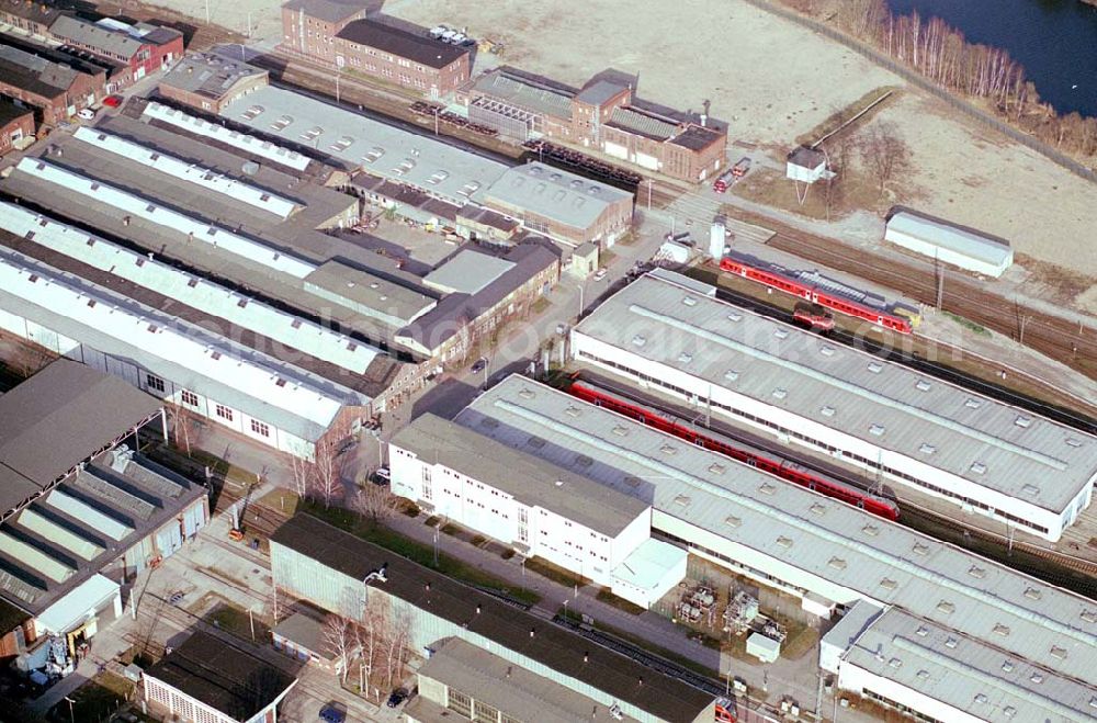 Aerial image Hennigsdorf / BRB - Werksgelände BOMBADIER