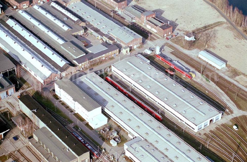 Aerial photograph Hennigsdorf / BRB - Werksgelände BOMBADIER