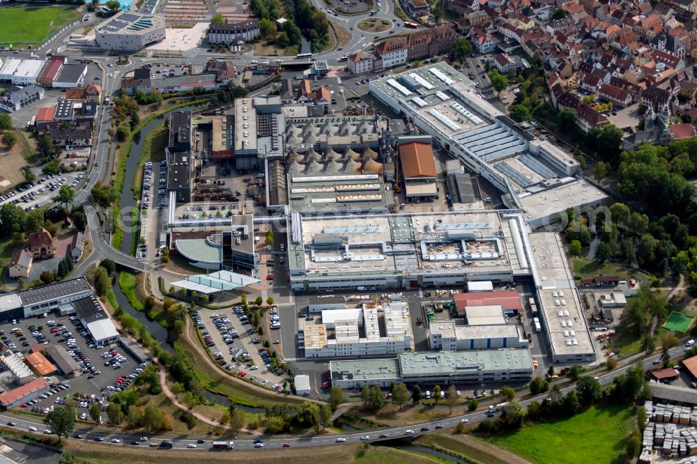 Aerial photograph Lohr am Main - Building and production halls on the premises of Bosch Rexroth AG Zum Eisengiesser in Lohr am Main in the state Bavaria, Germany