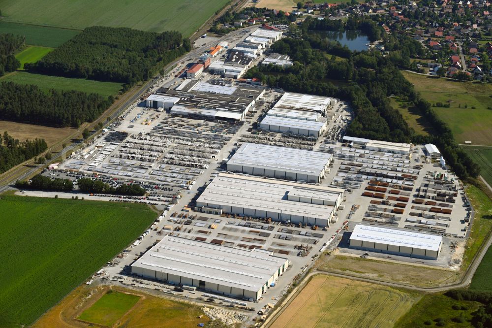 Aerial image Wittingen - Building and production halls on the premises of H. Butting GmbH & Co. KG in the district Knesebeck in Wittingen in the state Lower Saxony, Germany